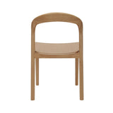 Nodo Chair American Oak detail view of natural oak construction