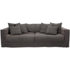 Serena Charcoal 3 Seater Sofa | James Lane