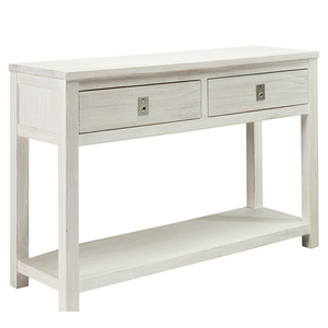 Florida White Wash Hall Table