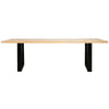 Apollo Black 1800 Natural Elm Dining Table 