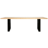Apollo Black 1800 Natural Elm Dining Table 