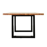 Apollo Black 1800 Natural Elm Dining Table 