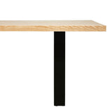 Apollo Black 2100 Natural Elm Dining Table