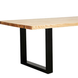 Apollo Black 1800 Natural Elm Dining Table 