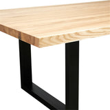 Apollo Black 2100 Natural Elm Dining Table
