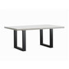 Apollo Black & Faux White Marble Dining Table