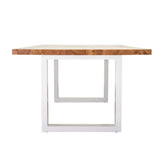 Apollo White Natural Elm Dining Table