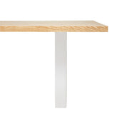 Apollo White Natural Elm Dining Table