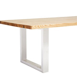 Apollo White Natural Elm Dining Table
