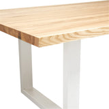 Apollo White Natural Elm Dining Table