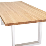 Apollo White Natural Elm Dining Table