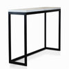 Byron Faux White Marble Console