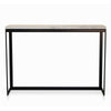 Byron Faux White Marble Console