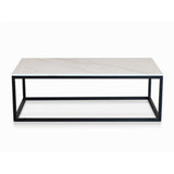 Byron White Faux Marble Coffee Table