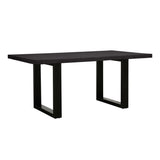 Apollo Black 1800 Black Polished Concrete Dining Table 