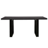 Apollo Black 1800 Black Polished Concrete Dining Table 