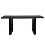 Apollo Black 1800 Black Polished Concrete Dining Table 