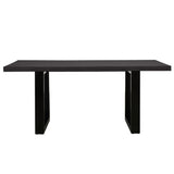 Apollo Black 1800 Black Polished Concrete Dining Table