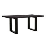 Apollo Black 1800 Black Polished Concrete Dining Table