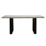 Apollo Black & Concrete Dining Table