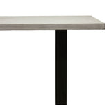 Apollo Black & Concrete Dining Table