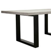 Apollo Black & Concrete Dining Table