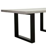 Apollo Black & Concrete Dining Table