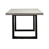 Apollo Black & Concrete Dining Table