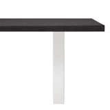 Apollo White 2100 Black Polished Concrete Dining Table