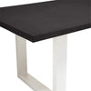 Apollo White 2100 Black Polished Concrete Dining Table