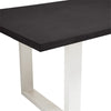 Apollo White 1800 Black Polished Concrete Dining Table