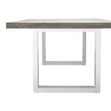 Apollo White & Polished Concrete Dining Table
