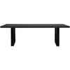 Apollo Black 2400 Black Polished Concrete Dining Table 