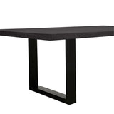 Apollo Black 1800 Black Polished Concrete Dining Table