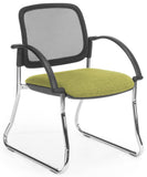 Venice Mesh Sled Chrome Frame With Arms
