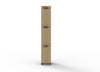 3 door locker oak