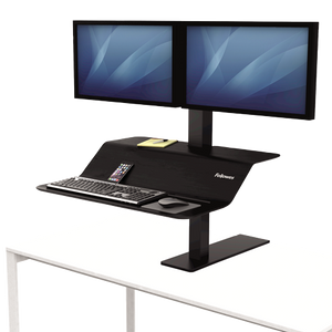 FELLOWES® SIT STAND WORKSTATION - LOTUS™ VE - DUAL MONITOR