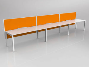 Axis desking 3 person side by side 1800 x 750 - Workstations 
