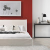 Byron Faux White Marble Console