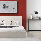 Byron Faux White Marble Console
