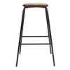 CONCEPT TUBE BAR STOOL - BLACK/BROWN - Stools - pimp-my-office-au