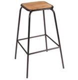 CONCEPT TUBE BAR STOOL - BLACK/BROWN