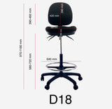 CHARLES Medium Back Wide Seat Drafting Office Chair