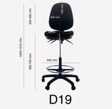 CHARLES High Back Wide Seat Drafting Office Chair