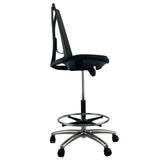 VOGUE Black MIDNIGHT Mesh Chrome Base Drafting Office Chair