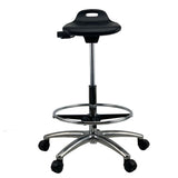 CURRIE Sit-Stand Chrome Base Drafting Office Chair