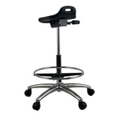CURRIE Sit-Stand Chrome Base Drafting Office Chair