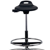 CURRIE Sit-Stand Chrome Base Drafting Office Chair