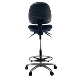 DAZE Medium Back Chrome Base Drafting Office Chair