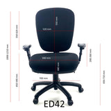 GALILEO High Back Adjustable Arms Ratchet Australian Made School Office Chair